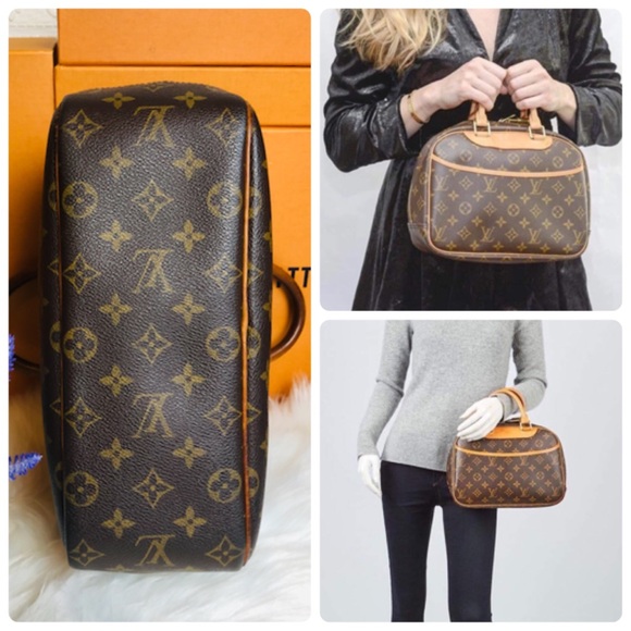 🎈Auth Louis Vuitton Monogram Trouville Tote Bag🎁 - Picture 14 of 16
